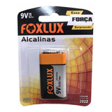 Bateria Pilha 9v Alcalina Foxlux 6lr61