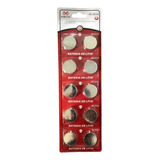 Bateria Pilha Litio Cr2450 Cartela 10 Uni.