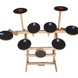Bateria Praticável De Estudo E Treino 9 Pads. Music Art 