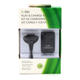 Bateria Recarregável Com Cabo Para X-box 360