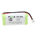 Bateria Telefone Universal Flex 2,4v 600mah Fx-70u