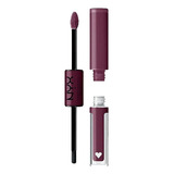 Batom Líquido Vegano De Longa Duração Nyx Shine Loud Pearl Finish Color Make It Work
