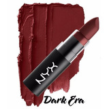 Batom Nyx Professional Makeup Matte Lipstick Cor Dark Era