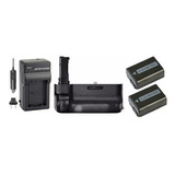 Battery Grip + 2 Baterias + Carreg P Sony Alpha A7 Ii A7r Ii