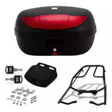 Bau Bauleto 45 Protork + Suporte Garupeira Motos Universal