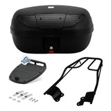 Baú Pro Tork Motoboy 45 Litros Bauleto + Suporte Garupeira