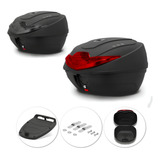 Bauleto Bagageiro Moto 35 Litros Smart Box Base Universal