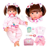 Bebê Reborn Realista Original Corpo Silicone Completa Bolsa