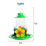 Bebedouro Beija-flor Casa Jardim Com Poleiro Verde 250ml