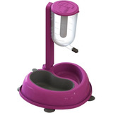 Bebedouro Duplo Médio Anti-formiga Mma Pet Azul
