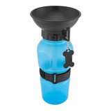 Bebedouro Garrafa Pet Aqua Dog 500ml Portátil Garrafa Cães E Gatos Cor Azul
