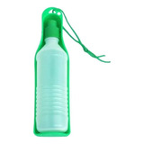 Bebedouro Pet Portátil Garrafa Agua Pet Passeio Caes E Gatos Cor Verde