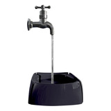 Bebedouro Torneira Magica Automatico Gato Fonte 1 Litro Cor Preto 127/220v