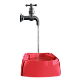 Bebedouro Torneira Magica Automatico Gato Fonte 1 Litro Cor Vermelho 127/220v