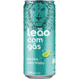 Bebida Mista Leão Com Gás Chá Preto Limão 290ml - Kit Com 12