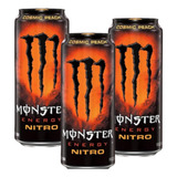 Bebida Monster Energy Nitro Cosmic Peach 500ml - 3 Unid