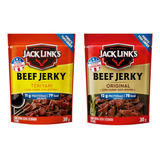 Beef Jerky Protein Snacks Carne Jack Links Kit 2 Sabores 