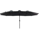 Belfix 12407 Ombrelone Duplo Central 2.7x4.5m Cor Preto Liso