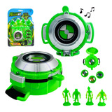 Ben 10 Lançador De Discos Com Luz E Sons Aliens Omnitrix