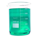 Béquer De Vidro Forma Baixa - 2000 Ml - Becker - Griffin