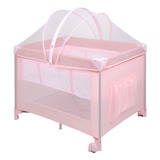 Berço Portátil Serenata Pink Até 15kg - Burigotto