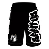 Bermuda | Calção Do Santos Grafite - Jotaz - Produto Oficial