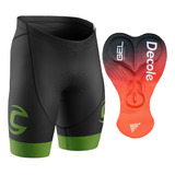 Bermuda Ciclismo Forro Gel D80 Preto Mtb Bike Cannondale