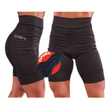 Bermuda Feminina Ciclismo Bike Ciclista Almofadada Short Uv