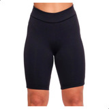 Bermuda Feminina Ciclista Cintura Alta Grossa Lycra Suplex