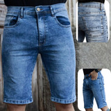 Bermuda Jeans Masculina Super Lycra Linha Premium 38 Ao 48