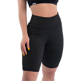 Bermuda Legging Feminina Suplex Cintura Alta Cós Alto