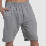 Bermuda Masculina Moletom Confortável Esportiva Kit 3 Peças