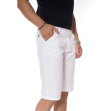  Bermuda Masculino Sarja Original Casual Qualidade Premium