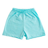 Bermuda Shorts De Criança Dia A Dia Lisa 100% Algodão Liso