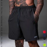 Bermuda Tectel Masculino Leve Fresca Bolsos Frontais