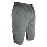 Bermuda Trabalho Brim Reforçado Uniforme Profissional