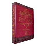 Bíblia De Estudo King James 1611 Atualizada Capa Super Luxo Premium Vinho