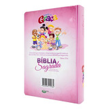 Bíblia Infantil Completa Da Turminha Da Graça Capa Rosa