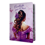 Bíblia Sagrada Evangélica Letra Gigante Com Índice - Escolhida Por Deus - Feminina Versão Almeida Revista E Corrigida Com Harpa E Corinhos Linda Capa Luxo