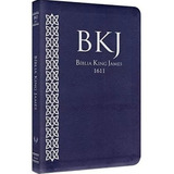 Bíblia Sagrada King James Fiel 1611 Ultra Fina Slim Azul