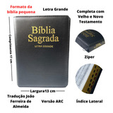 Bíblia Sagrada Letra Grande Ccb Ideal Para Levar Na Bolsa