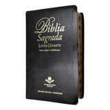 Bíblia Sagrada Ra Letra Gigante Sbb Capa Luxo Preta Com Índice, De Sociedade Bíblica Do Brasil. Editorial Sbb, Capa Mole Em Português, 2015