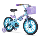 Bicicleta 16 Infantil Frozen Com Rodinhas Nathor 3 A 5 Anos
