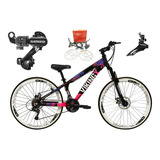 Bicicleta 26 Vikingx Tuff 21v Shimano Freio Hidráulico Vmaxx