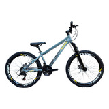 Bicicleta A26 Viking Tuff Grau Shimano 21 Velocidades