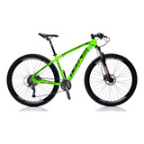 Bicicleta Ar 29 Deeper Maximus Verde 21 - 18v (2x9) Freio Hidráulico Óleo Mineral Suspensão Com Trava De Ombro Cubos K7 De Rolamento Blindado E K7 11/36