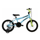 Bicicleta Aro 16 Atx Masculina Cor Azul C/amarelo Neon Cor Azul+amarelo Neon