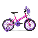 Bicicleta Aro 16 Infantil Ultra Kids T Rosa/lilas