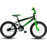 Bicicleta Aro 20 Bmx Cross Infantil Gt Sprint Cross R20 - Preto/verde