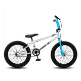 Bicicleta Aro 20 Bmx Pro-x Série 1 Freio V-brake Infantil Cor Branco - Azul